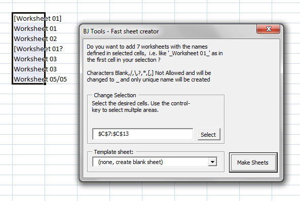 Membuat worksheet dengan cepat sesuai range yang dipilih (Generate Sheets) rev. 02