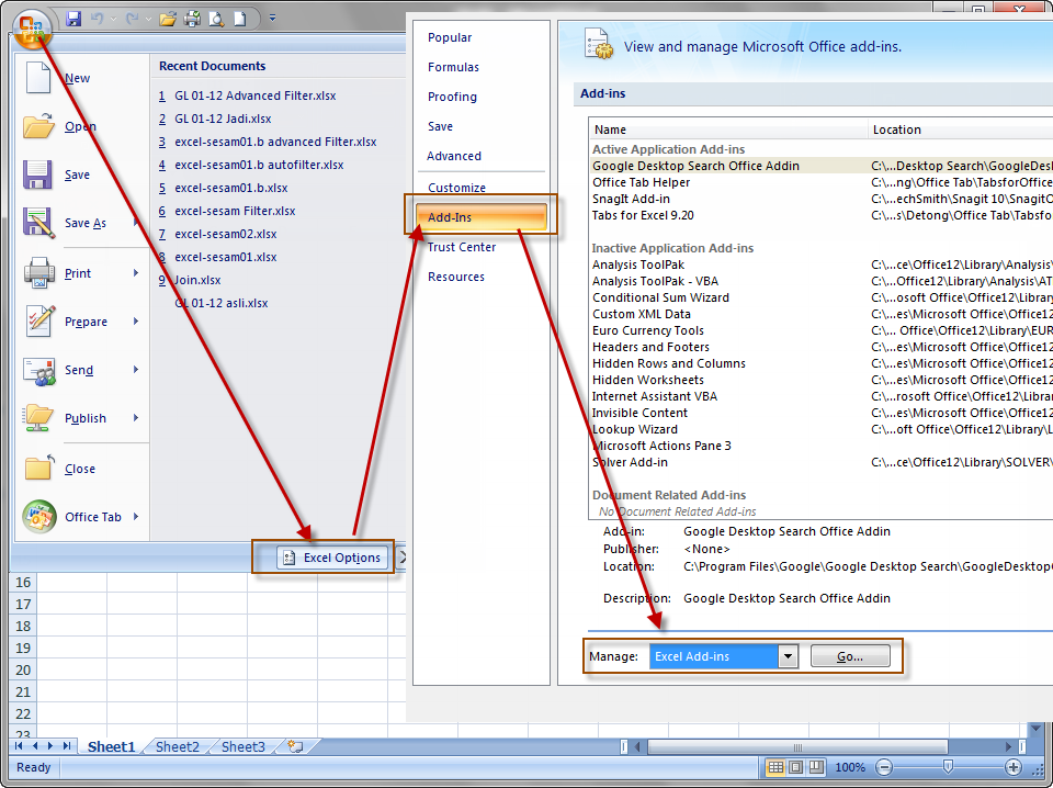 Menggabungkan/Merge file Excel Ledger perbulan dengan RDBMerge dan Asap Utilities