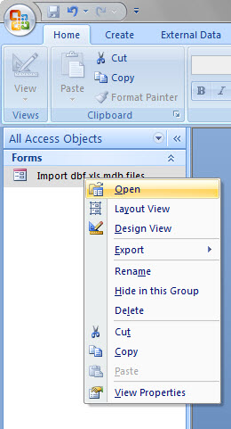 Import dan Merge semua file Access/dbf/xls dalam satu folder ke dalam Microsoft Access