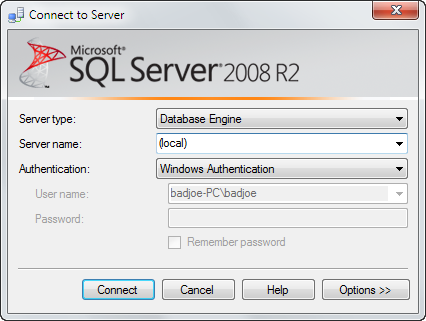 Import file data dari Microsoft SQL Server ke Excel