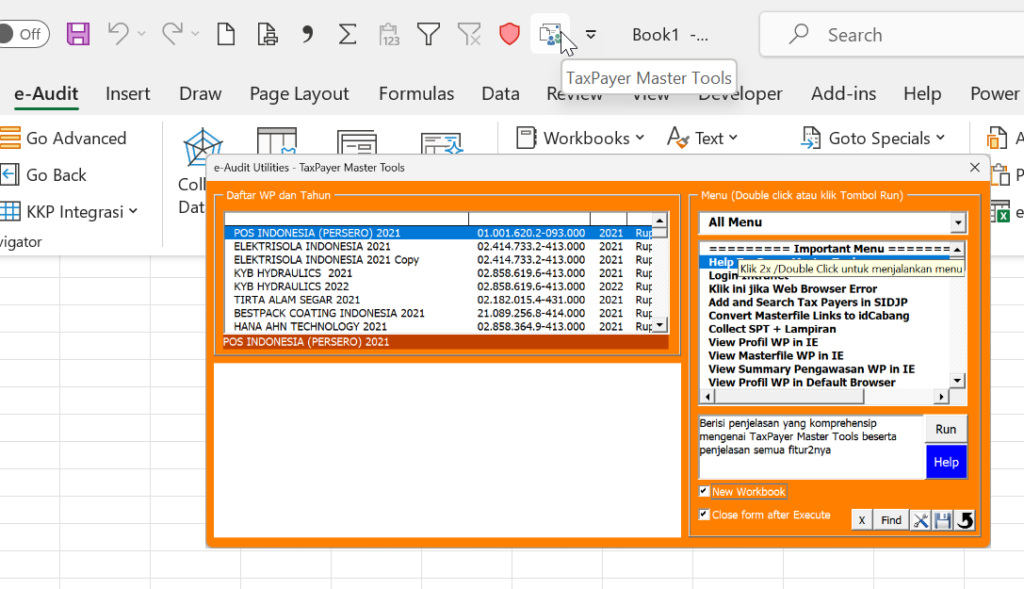 Menambahkan Menu Favorit e-Audit Utilities di Quick Toolbar – e ...
