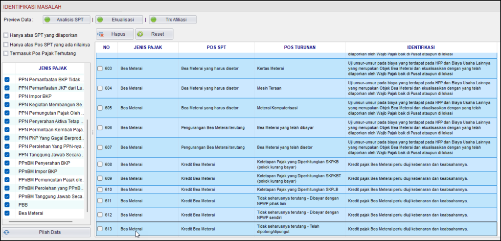 Cara Cepat Pilih Pos2 yang Diuji pada pembuatan Audit Plan di Aplikasi ...
